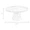 10" White Melamine Cake Stand by Makery®